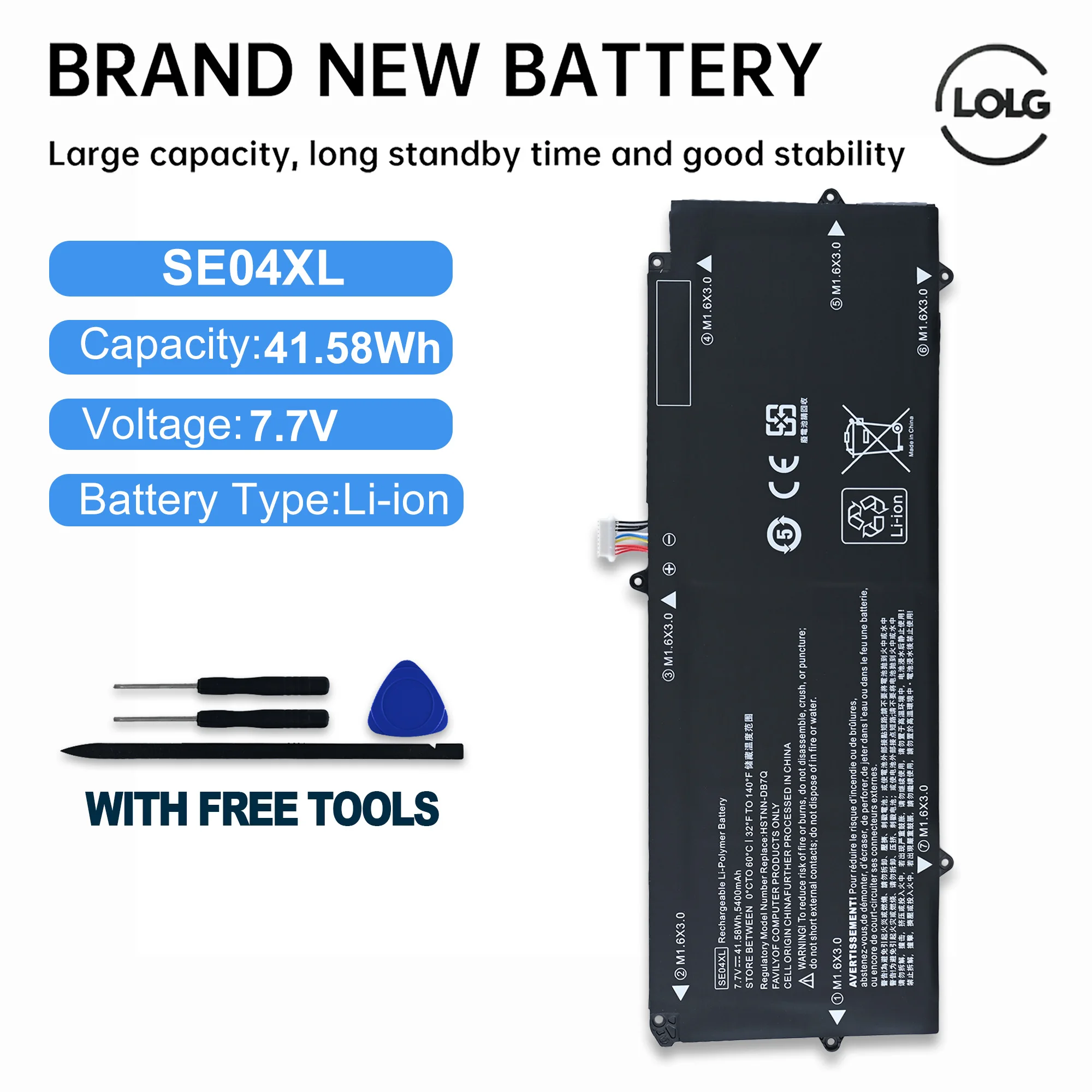 LOLG SE04XL HSN-ID6C HSTNN-DB7Q Laptop Battery For HP Pro X2 612 G2 860708-855 860724-2B1 860724-2C1