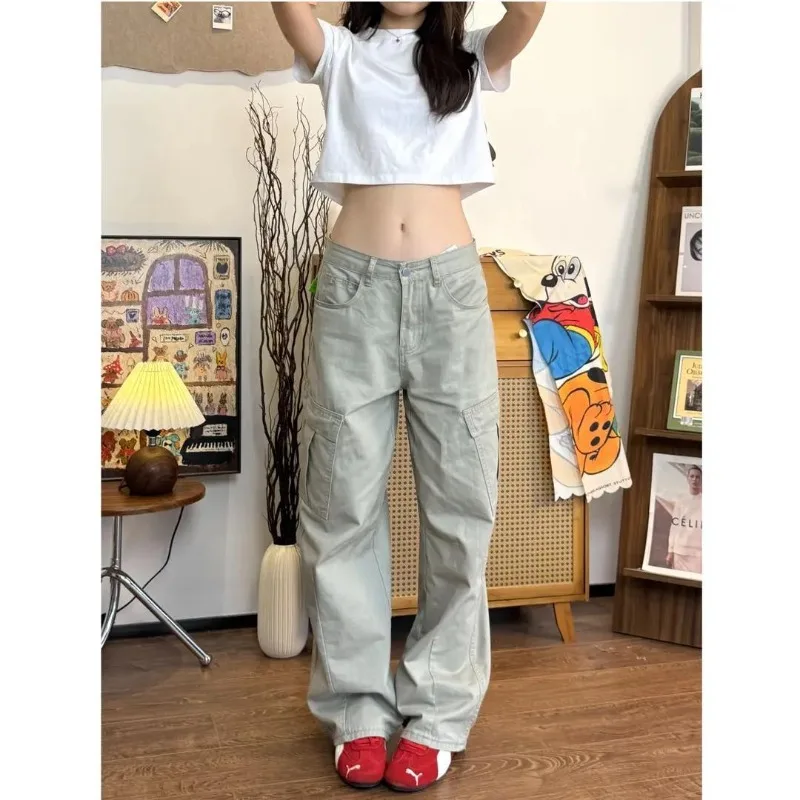 Premium Comfort American Retro Multi-pocket Overalls Straight Loose and Versatile Casual Long Pants Can Be Worn By Men and Women