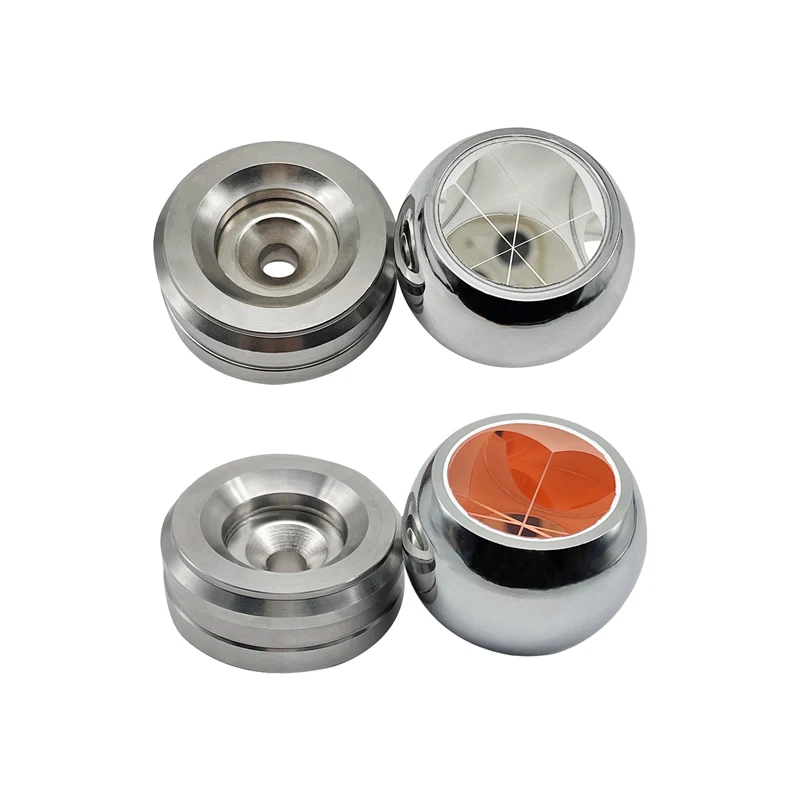 Diameter 38.1mm Copper Silver Mini Prism Magnetic Measuring Ball Prism for Total Station Surveying Track Trail Measurement