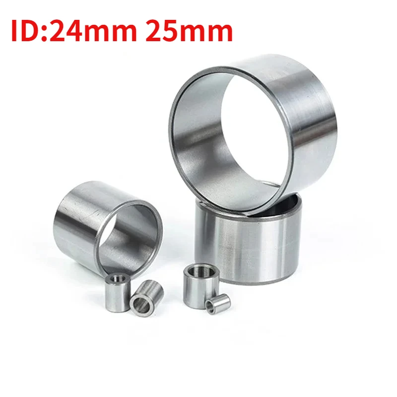 1Pcs Bearing Steels Bearing Bushing Steel Sleeve Wear Resistant Inner Guide Sleeve Inside Diameter 24mm 25mm