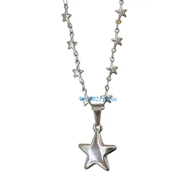 G5GC Houndes House Star Necklace Necklace Netclace Female Enterment Carlearbone Chain Korean