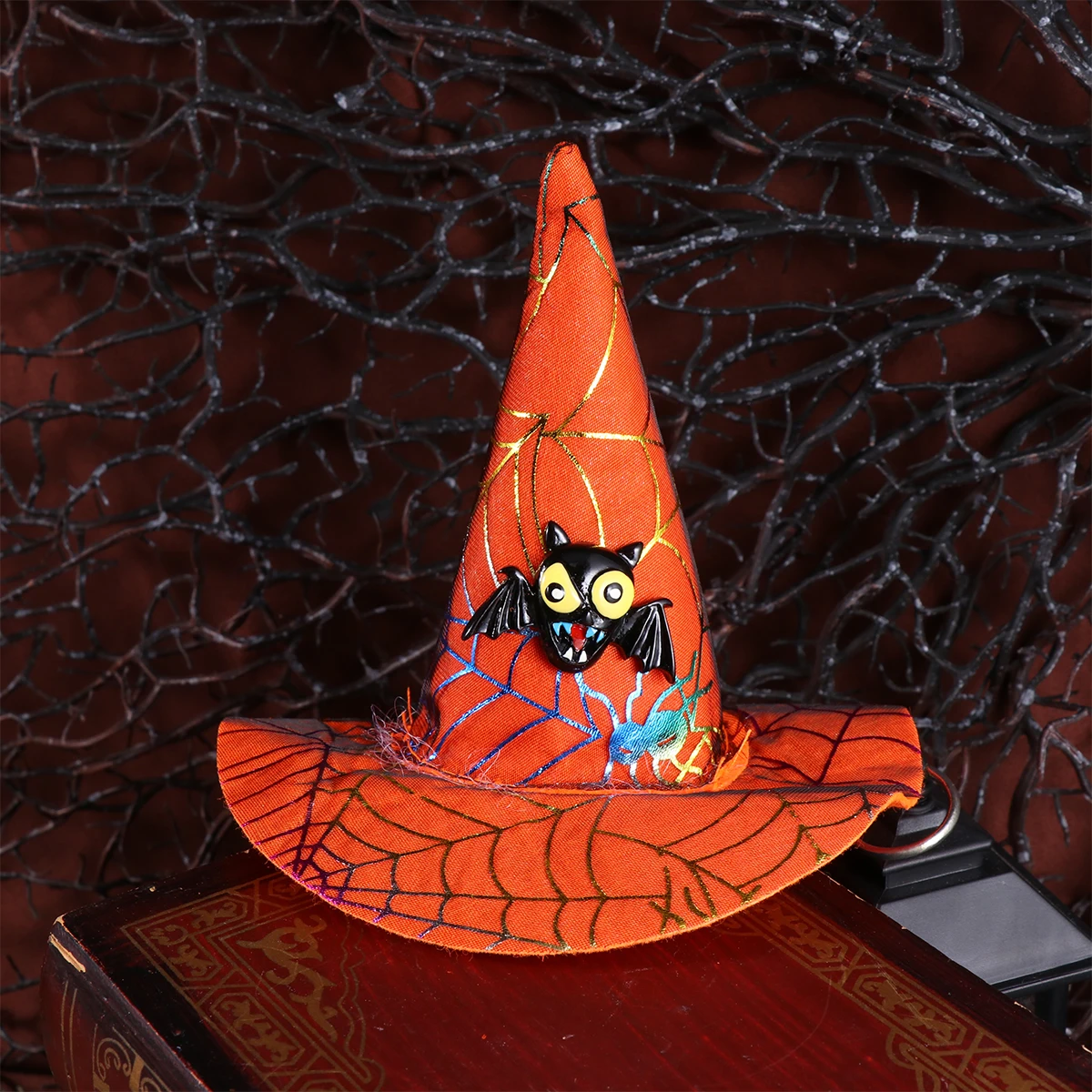 

Adjustable Pet Witch Hat Halloween Christmas Funny Cosplay Decor Soft Comfortable for Dogs Cats Pet Hat