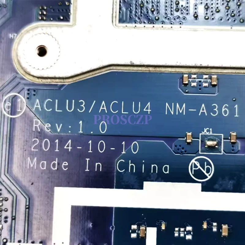 

For Lenovo IdeaPad G50-80 G40-80 G50-70 G40-70 Laptop Motherboard NM-A271 NM-A361 With Core I3/I5/I7 CPU+R5 2GB Video card DDR3L