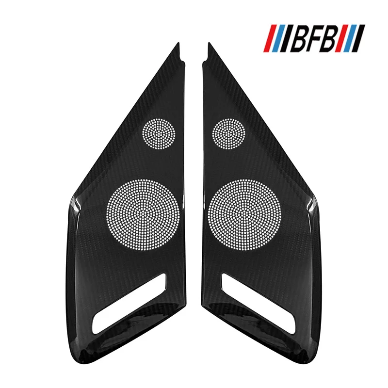 

For Chevrolet Corvette C8 Real Dry carbon fiber door large horn mesh cover interior modification Accessories 2020-2025