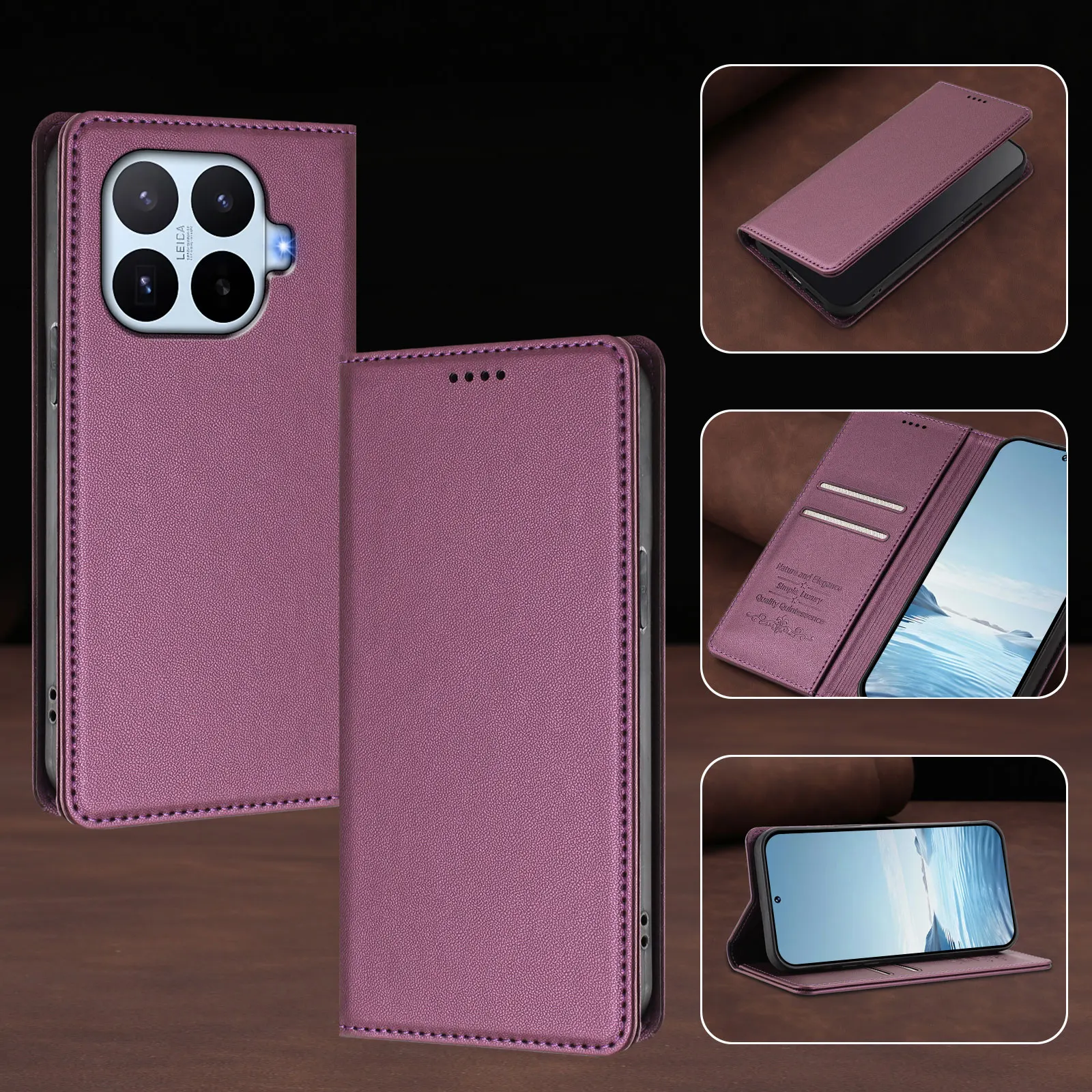 

Magnetic Wallet Flip Leather Case on For Xiaomi 17T 17 15T 15 14T 14 13T 13 12T 12 11T Pro 17 Ultra 17 Pro Max Back Cover Fundas
