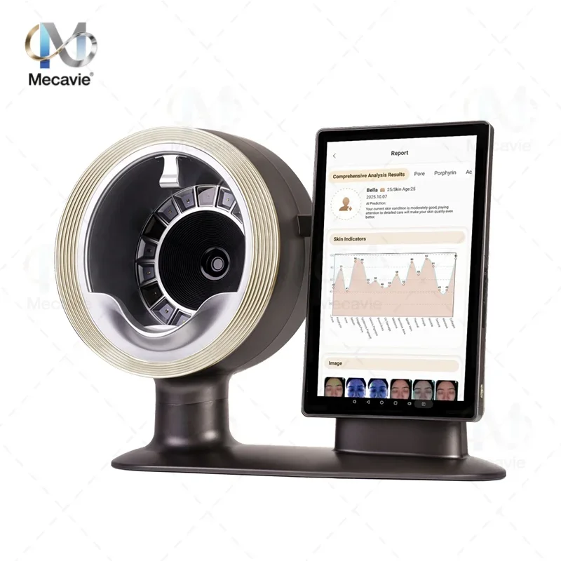 Analyseur de peau 3D AI, Scanner de follicules pileux, détecteur de cheveux, Machine de soins du cuir chevelu, analyse de diagnostic intelligente du visage