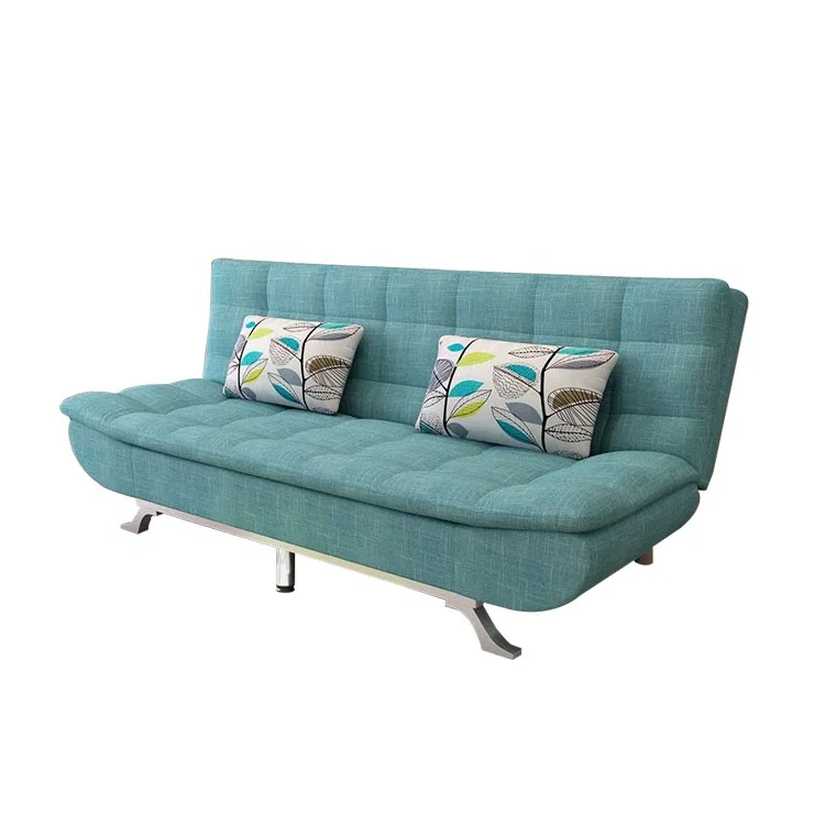 

#Low MOQ Modern Design Fabric Sofa Bed High Quality Metal Feet