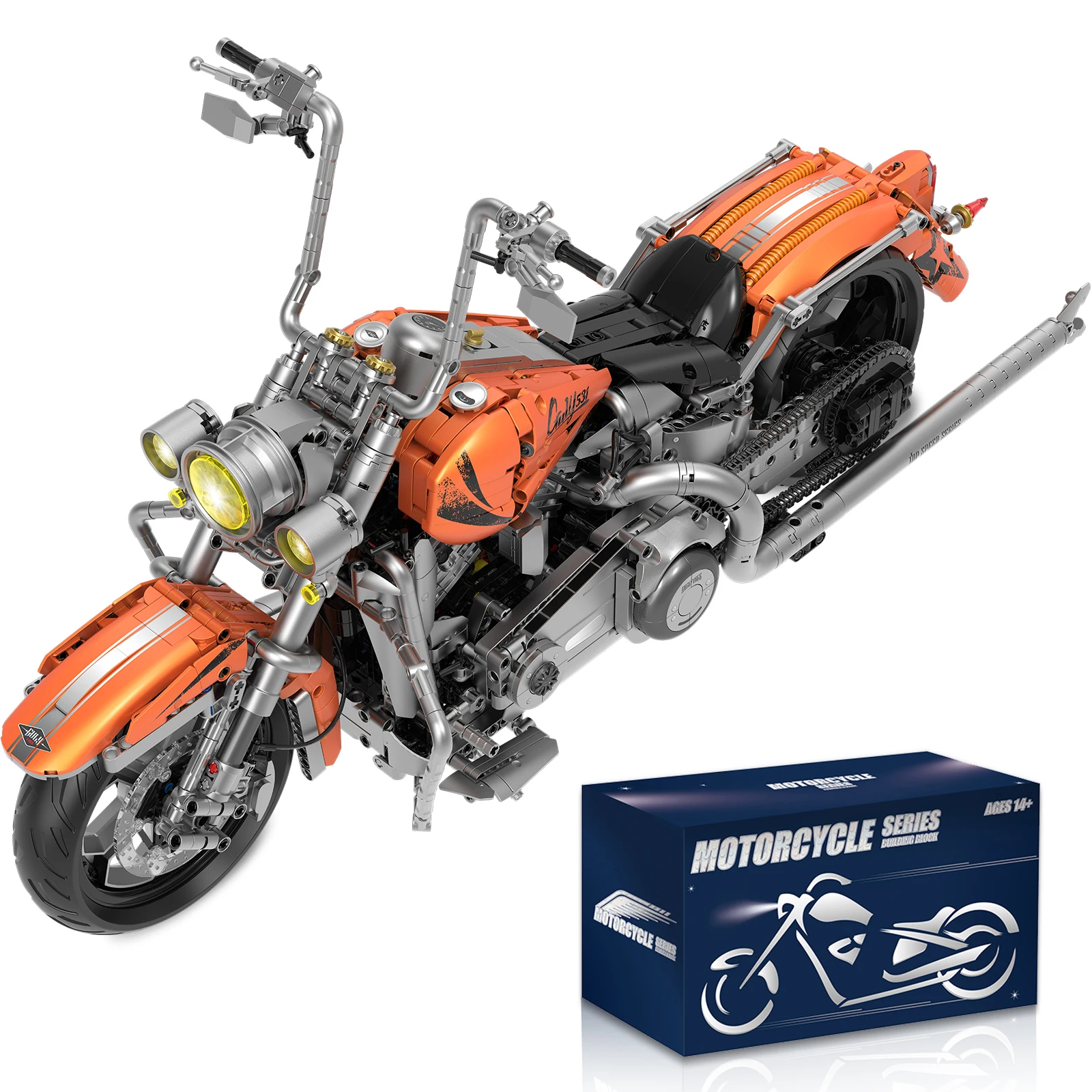 

2392PCS 1:5 Scale Motercycle Big Building Set,for Home or Office Décor,Toy Motor Bike Set Gift Kid Adult