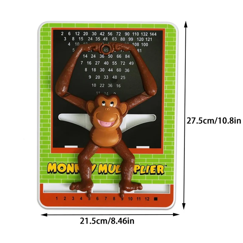 Macaco multiplicador tabela de multiplicação gráfico brinquedo para crianças aprendendo multiplicação educação brinquedos para crianças jogo matemática para casa