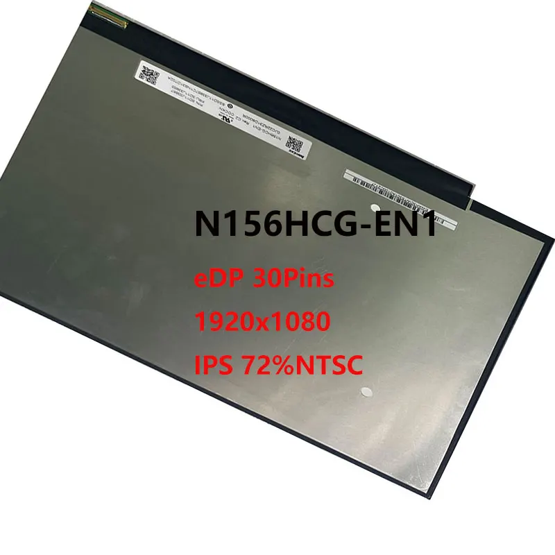 Imagem -05 - Polegadas N156hcg-en1 N156hcg En1 Ips Laptop Tela Lcd Painel Matriz 1920*1080 Edp 72 Ntsc 15.6