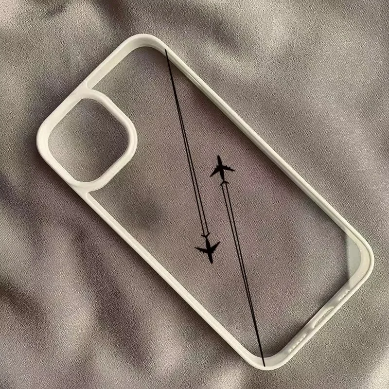 Airplane Route Design Phone Case For Samsung Galaxy S21 S23 S24 S25 Ultra S24 Plus S25 FE A54 A55 A15 A35 A52 A34 A06 A16 Cover