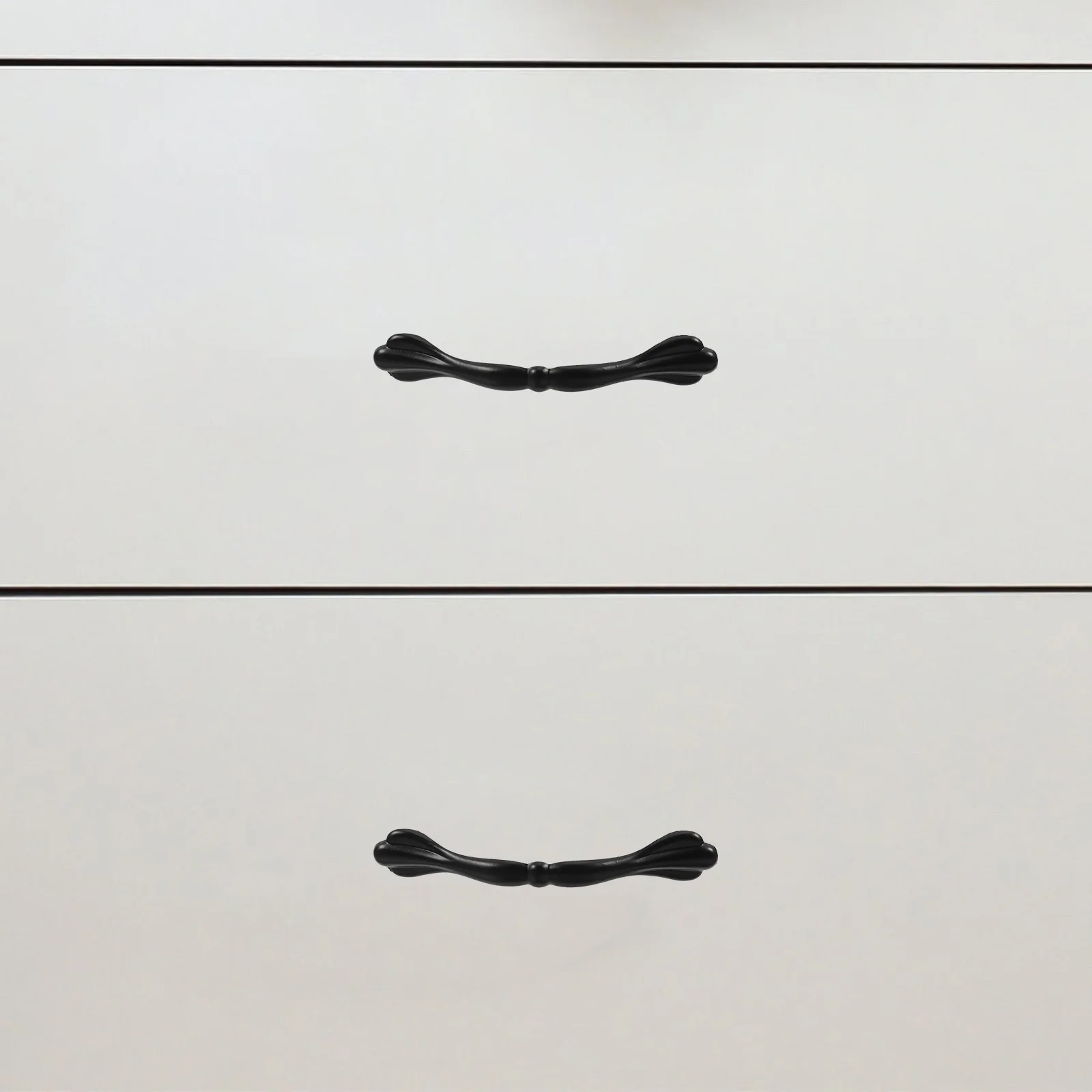 

2pcs Cabinet Handles Drawer Pulls 96mm Hole Black Aluminum Furniture Hardware Accessories Kitchen Bedroom Bathroom