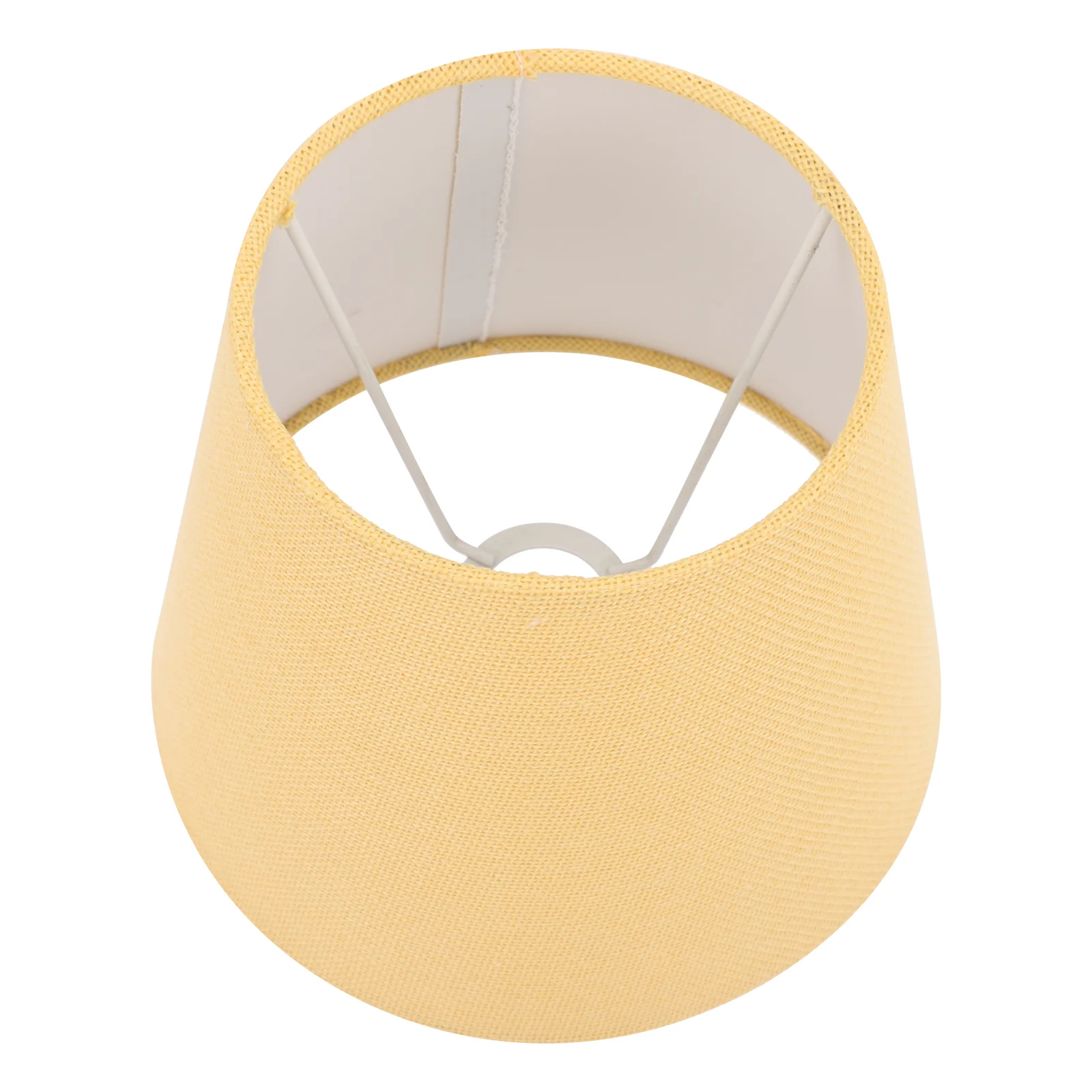 

White Light Bulbs Conical Shade Desk Lamp Lampshade Cover Household Yellow Barrel Shades Drum Tabletop