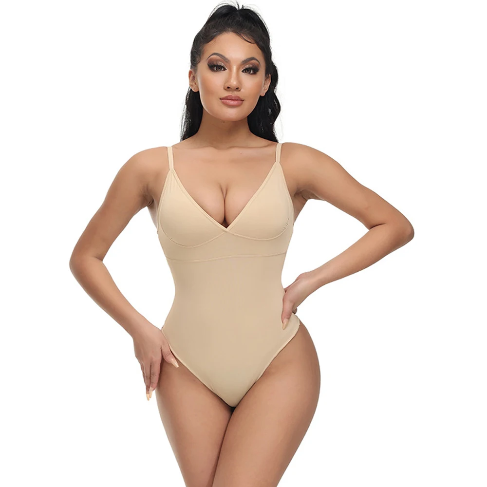 Shape wear Bodysuit für Frauen sexy Slimming Jumps uit Deep V Taille Trainer Body Shaper Bodysuit