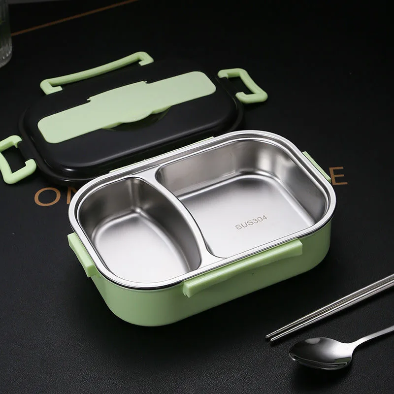 Lunch box 304 stainless steel split Bento Box thickened thermal insulation heating fast food box lunch box bento lunch box