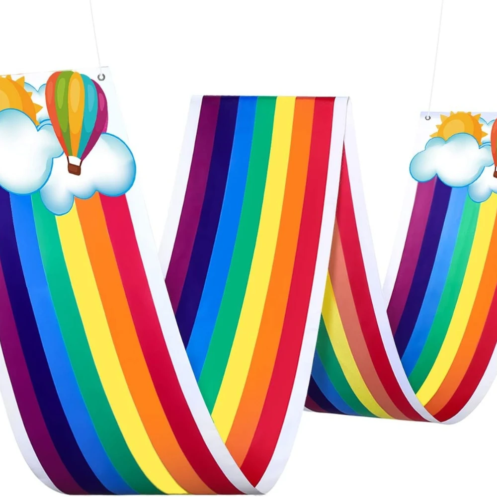 

11.8ft Rainbow Ceiling Hanging Bunting for Birthday Party Classroom Daycare and Nursery School Graduation Baby Shower Decoration