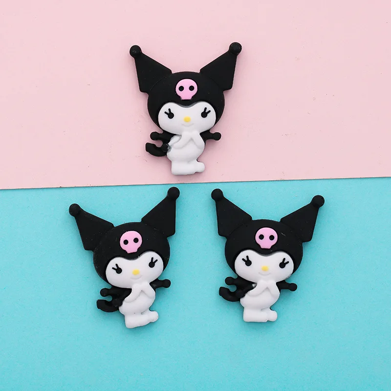 5pcs cartoon sanrio hello kitty flatback resin charms crafts embellishments diy cabochons decoration accessories