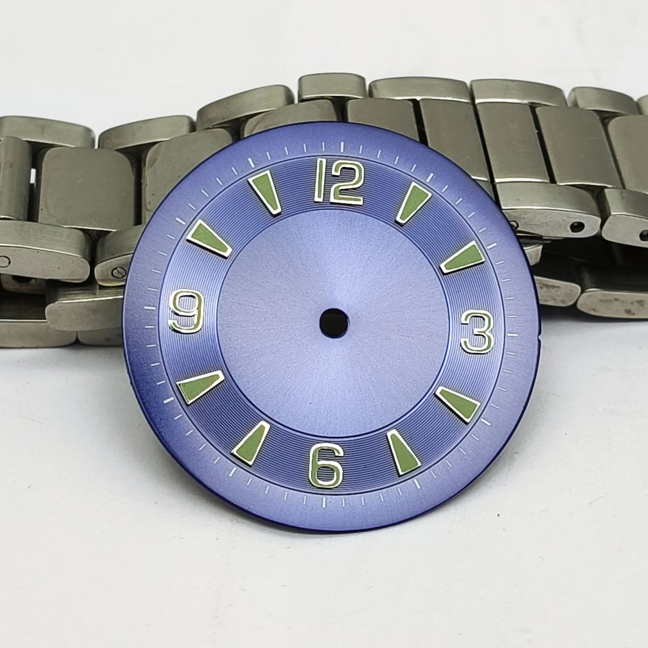 Watch Part 33.5MM Green Luminous Dial Fit Miyota8215 Eta2836 eta2824 eta2892 pt5000 Automatic Movement