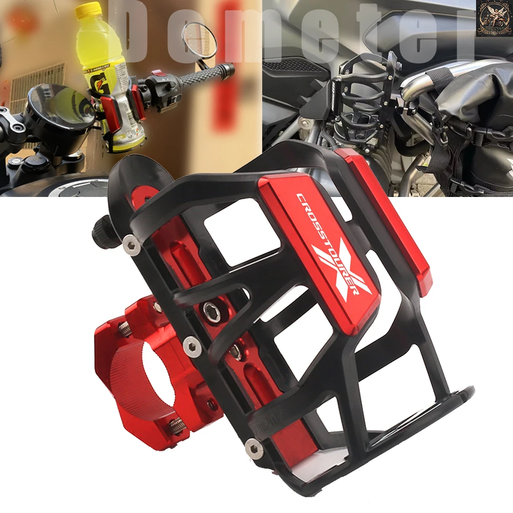 For Honda VFR1200X Crosstourer VFR 1200 X CNC Motorcycle Water Bottle Drink Cup Holder Alloy Supplies Equipments Accessories