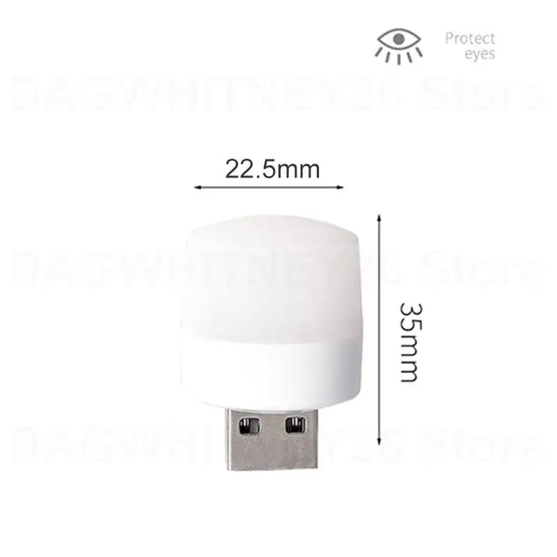 Small Book Lamps USB Plug Lamp Mini Night Light Computer Mobile Power Charging LED Eye Protection Reading Light Desk Lighting