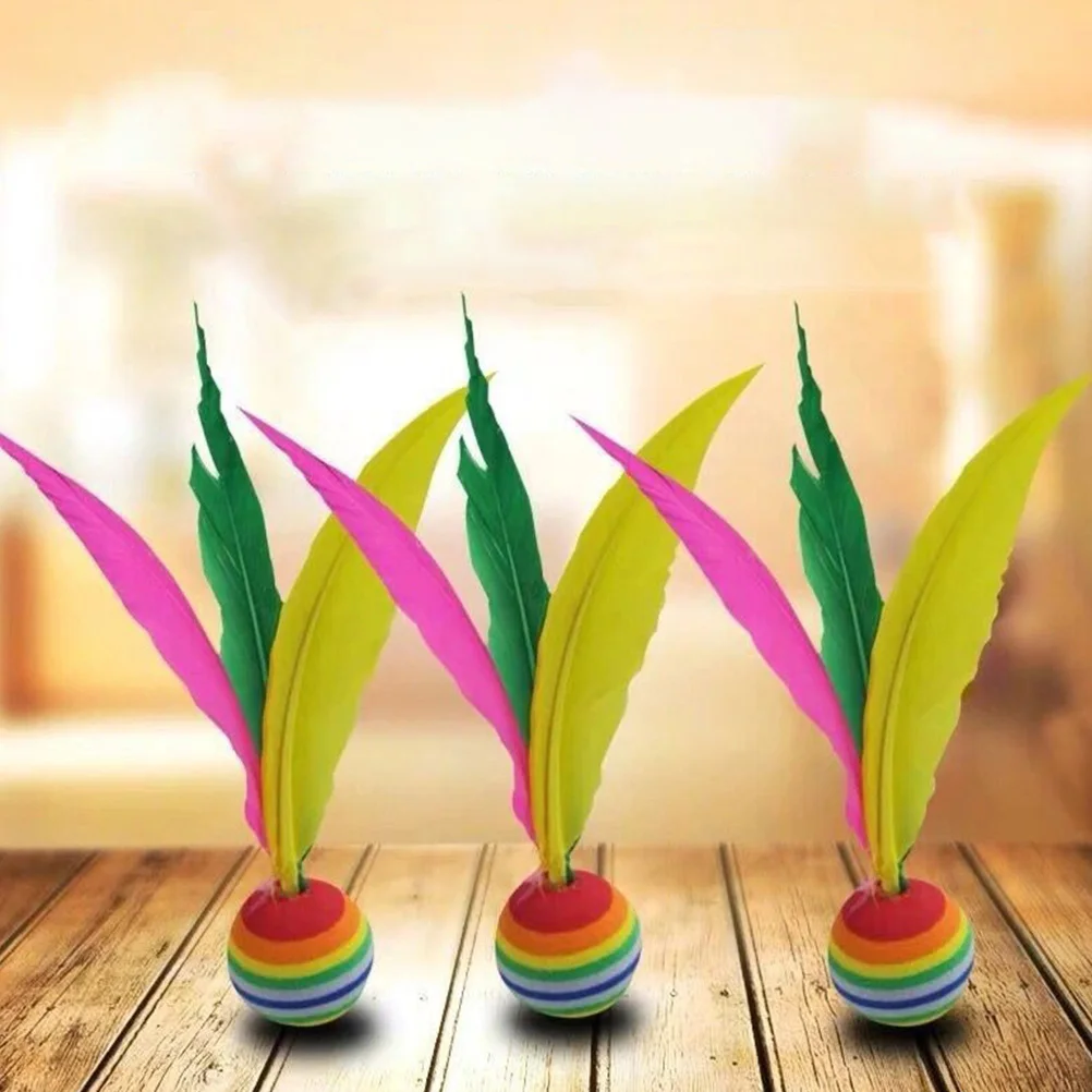 

6pcs Badminton Wear-Resistant High-Elastic Outdoor Kids Plaything For Practicing Motor Skills Fun Courtyard Activity Replaceable