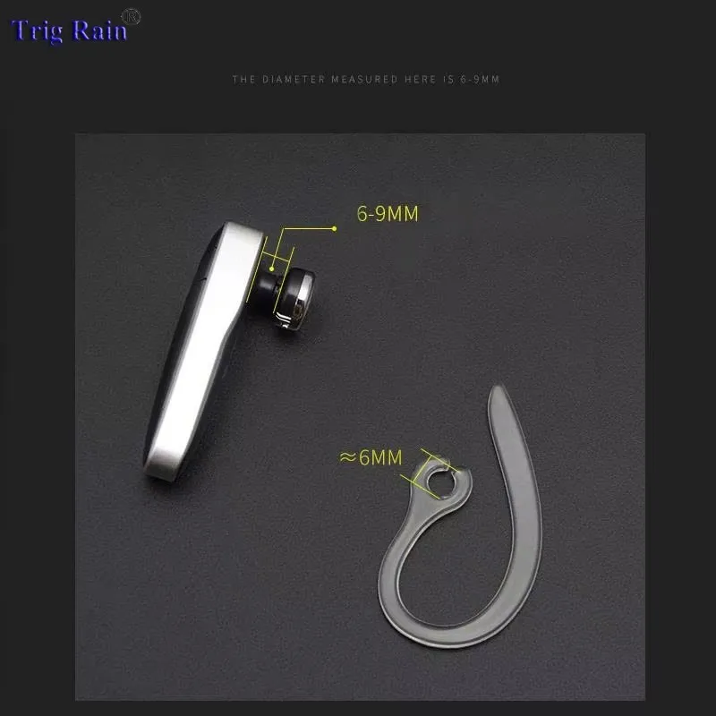 이어후크 블루투스 이어폰 헤드폰 실리콘 이어후크 루프 클립 헤드셋, 6mm 8mm 10mm 교체 헤드폰 액세서리