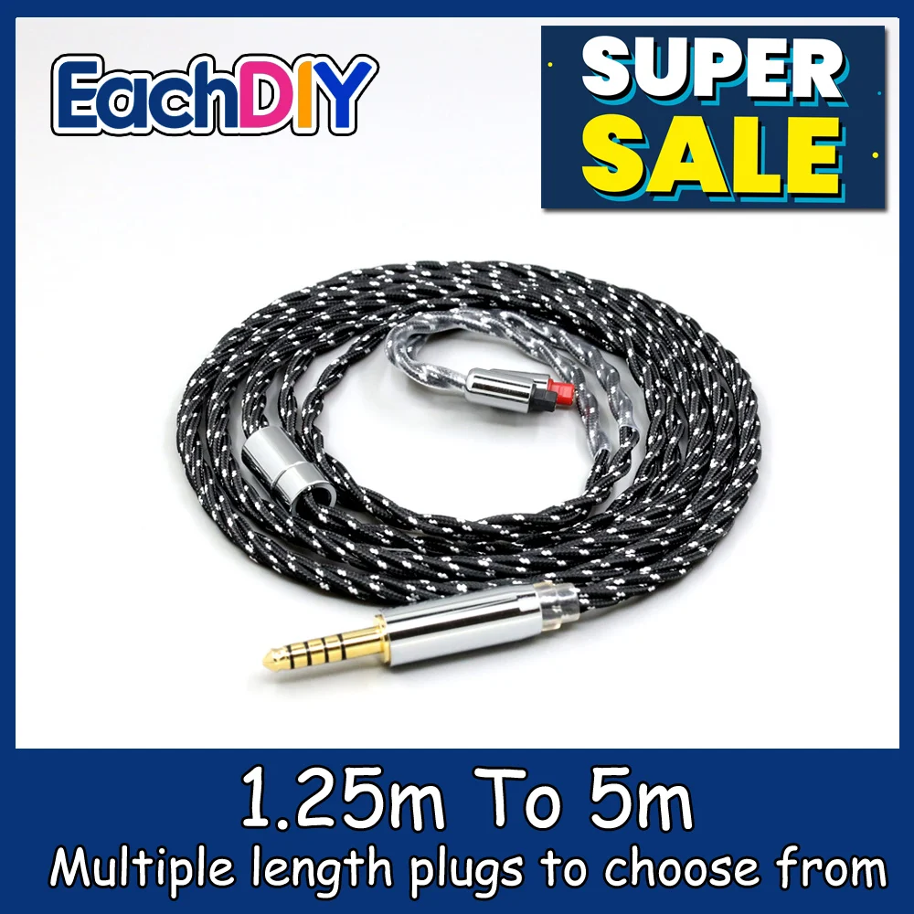 OCC смешанный OFC скручивающий нейлоновый кабель для наушников для Audio-Technica ATH-IM50 IM70 IM01 IM02 IM03 IM04 LN008739