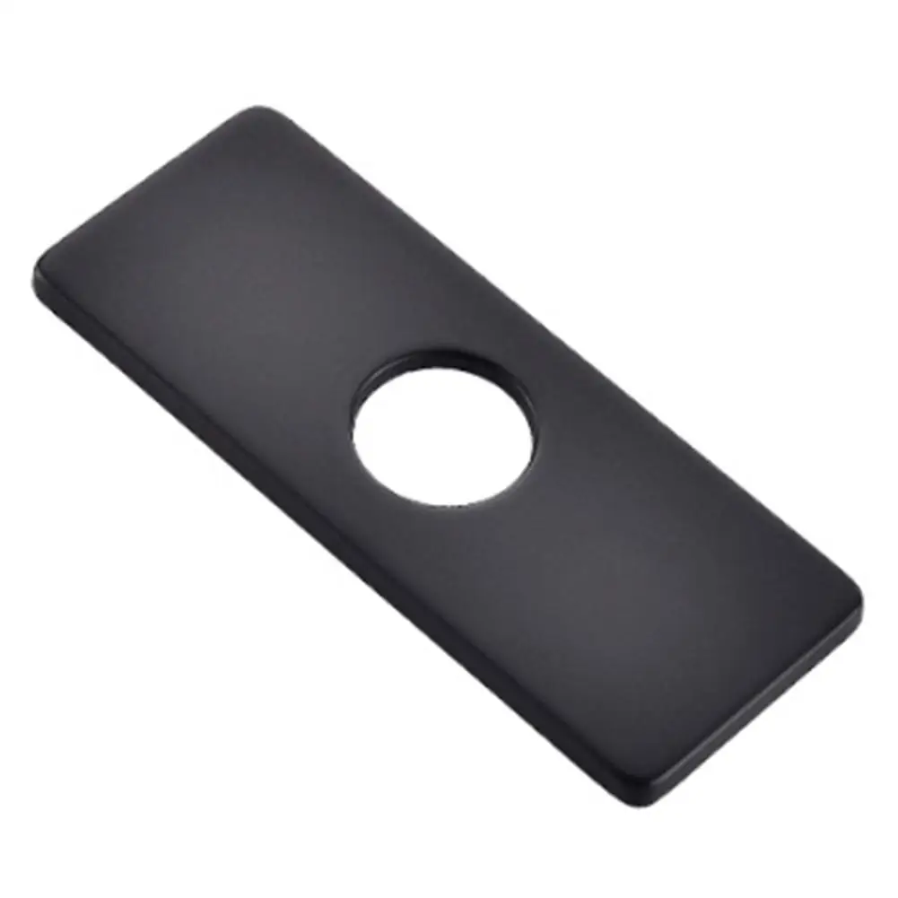 Bathroom for versatile Faucet Accessory Black Single Hole Faucet 304 Stainless Steel Material 6-inch Deck Plate Size