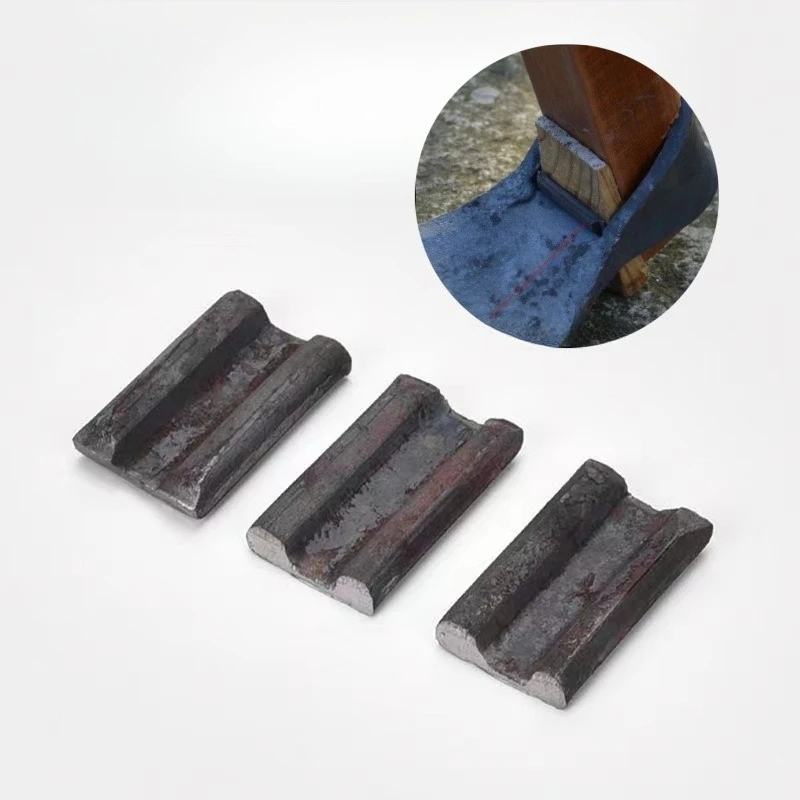 

Hand Forged Iron Wedge and Wooden Peg for Hoe Handle Tightening Replacement Farm Tool Hardware Accessory