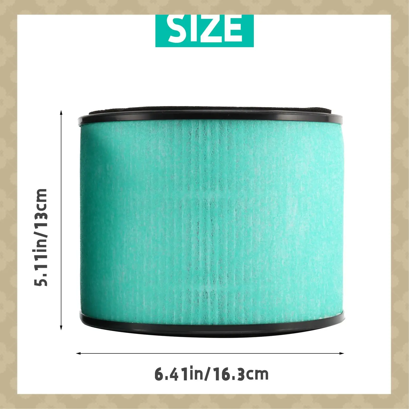 

AB45 2 Pack Replacement HEPA Filter Compatible For PARTU BS-08, 3 In 1 Filtration High Efficient Activated Carbon HEPA Filter