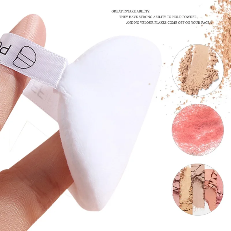 5Pcs Round Face Powder Foundation Puff Soft Cosmetic Sponge Makeup Tools,2Colors