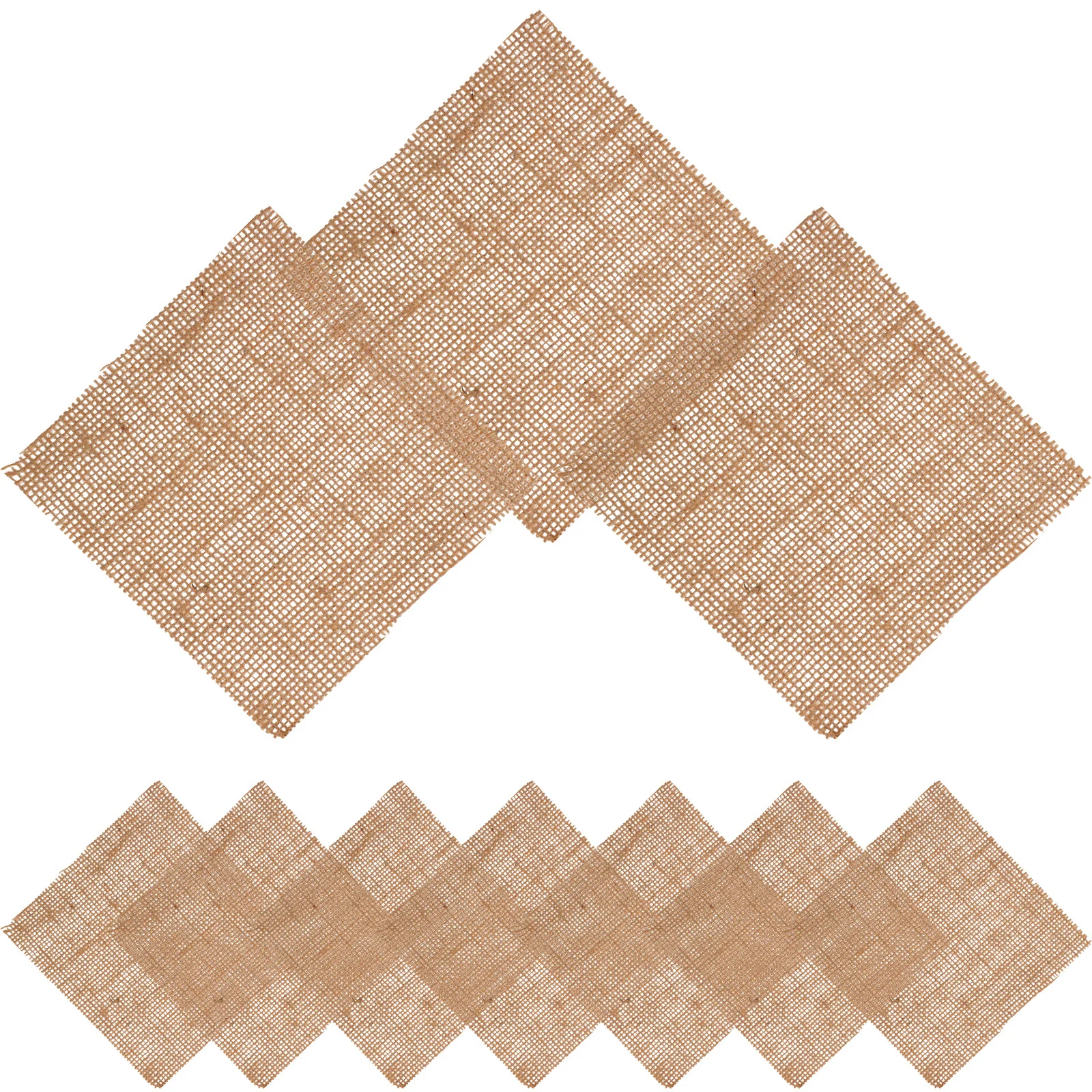 

10pcs Linen Coaster Square Photography Props Mat For Home Cafe Cup Pad Heat Insulation Table Decor Background Accessory