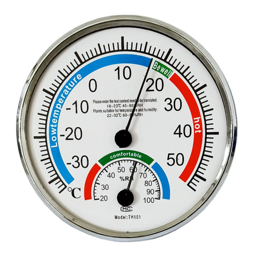 Temperature and Humidity Meter Large Scale Display Suitable for Indoor Climate Monitoring White/Black/Blue Options