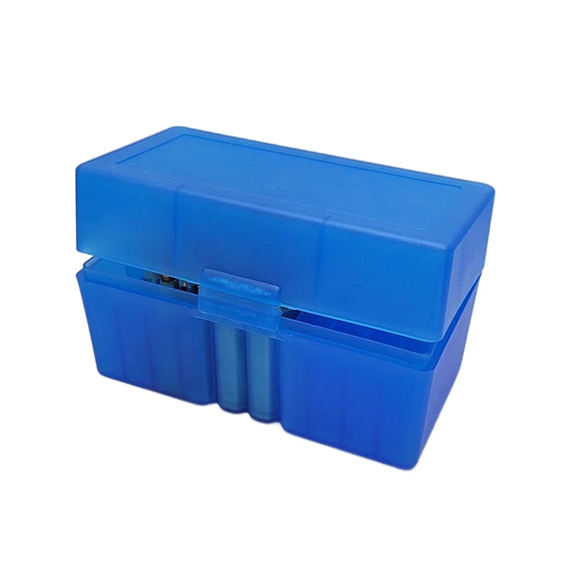 Caja de almacenamiento de balas abatible, accesorio de caza de 125x75x70mm, 50 unidades, 223