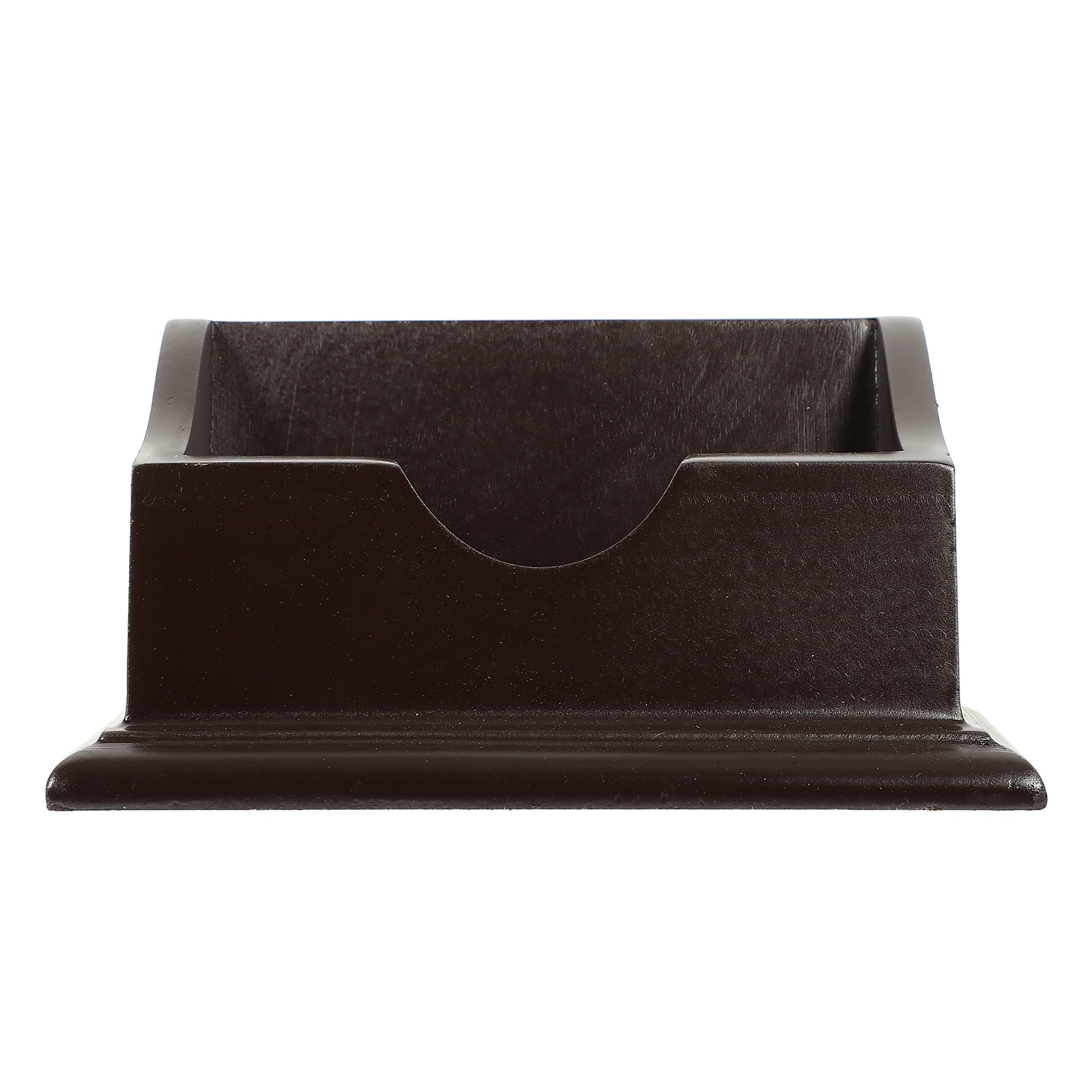 

Red Sandalwood Business Card Holder High Capacity Desk Organizer Premium Wood Long Lasting Office Supply Name Cards Container
