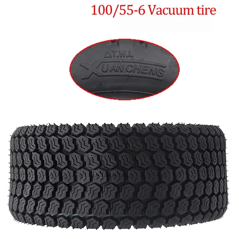 100/55-6 Airless Vacuum Tubeless Tyre Offroad Replacement Wheel FOR Scooter Go Kart ATV Quad Vehicle Spare Components