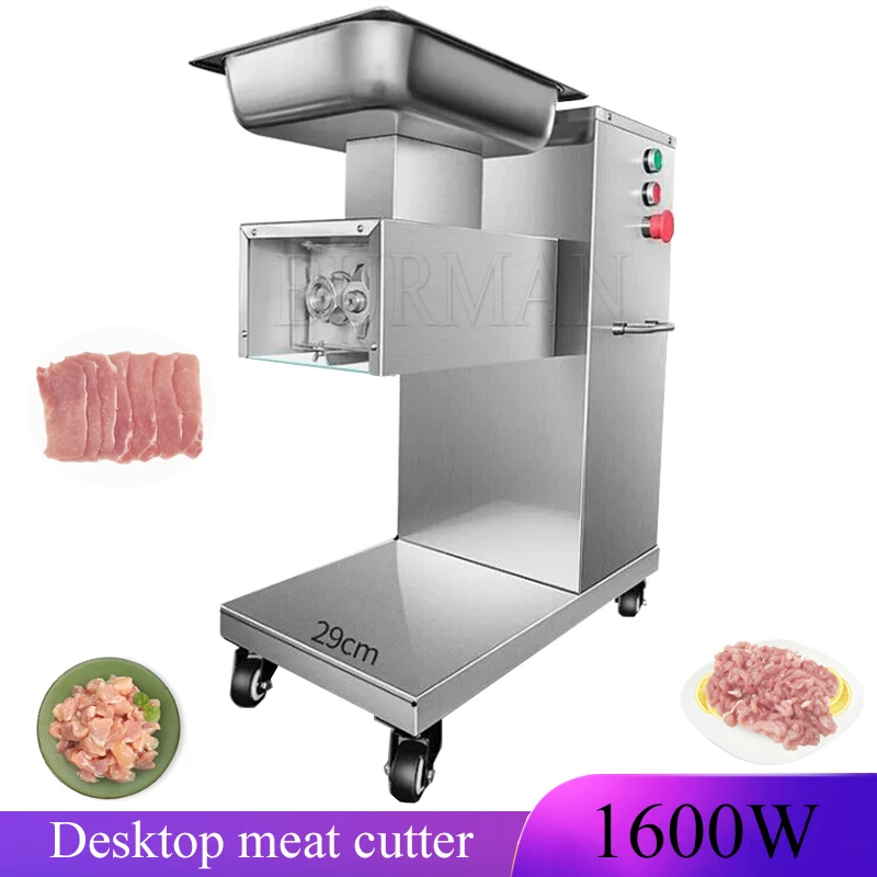 New Multi Function Desktop Meat Cutter Fast Meat Slicer Electric Commercial Stainless Steel Vegetable Cutter Machine