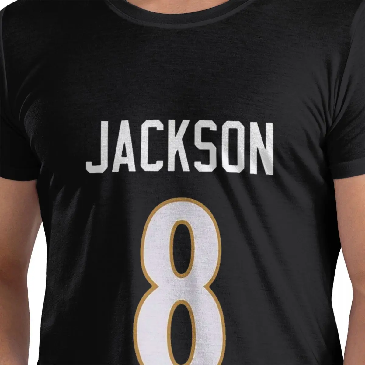 

Lamar Jackson 100% Cotton T-Shirt Men'sClassic T Shirts Men Round Neck Short Sleeve S-6XL