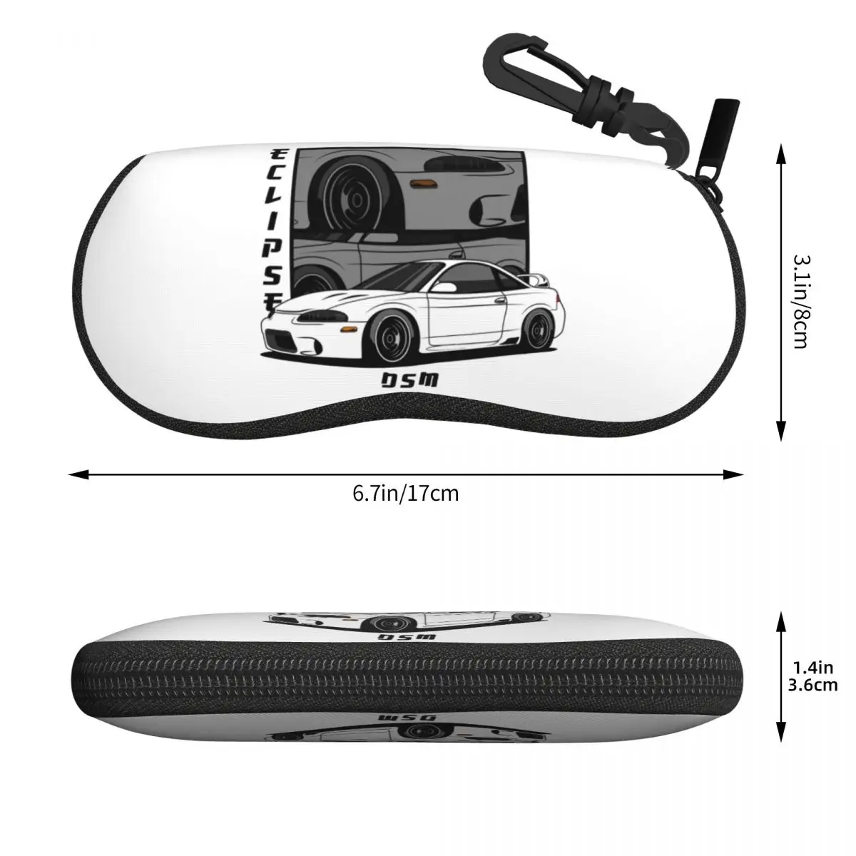 الكسوف 2G DSM الأحمر شل نظارات حالة النظارات الشمسية الواقية مربع النساء الرجال لينة حقيبة النظارات الحقيبة