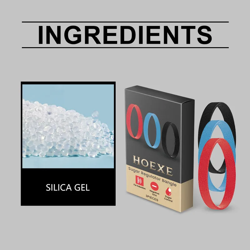 Gelang Perawatan Harian Hoexe Sugar Care, Portabel, Ion Negatif, Meredakan Ketidaknyamanan Kulit, Gelang Perawatan Tubuh