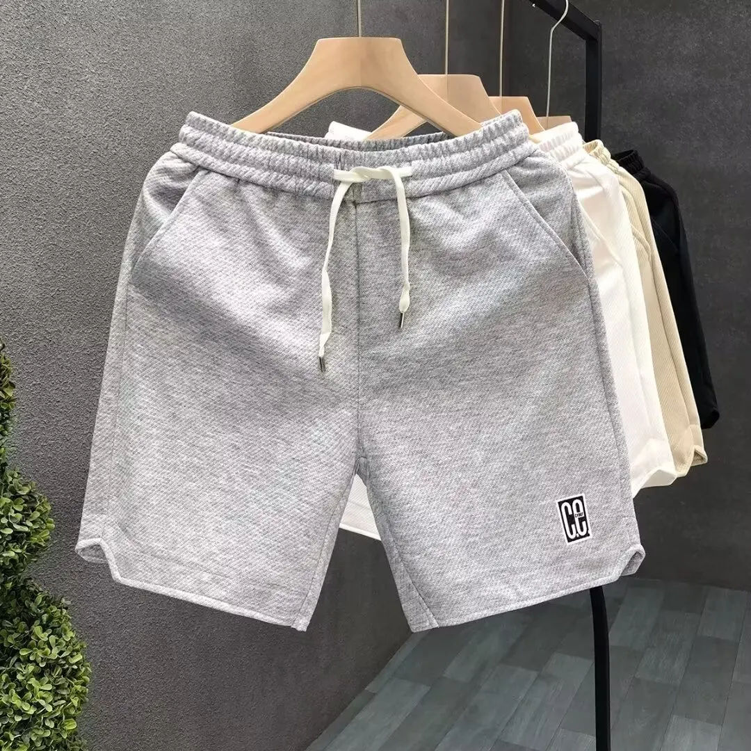 Hip Hop Men\'s Sports Shorts Summer Fashion White Short Pants Harajuku High Street Men\'s Clothing Casual Shorts Streetwear 2024