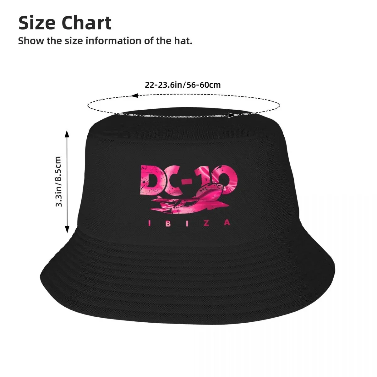 DC10 Bar Club IBIZA: modelo negro vintage rose gold Club legend by La French Touch, sombrero de cubo personalizado, gorras para hombre y mujer