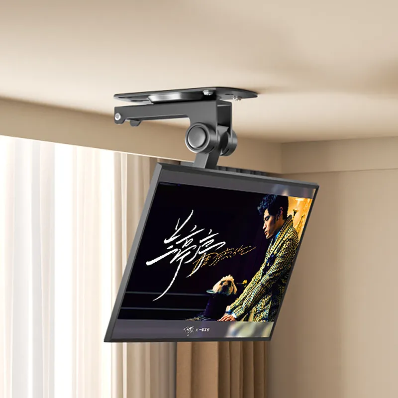 TV hanger folding car ceiling bracket RV ceiling hoisting suspended upside down display