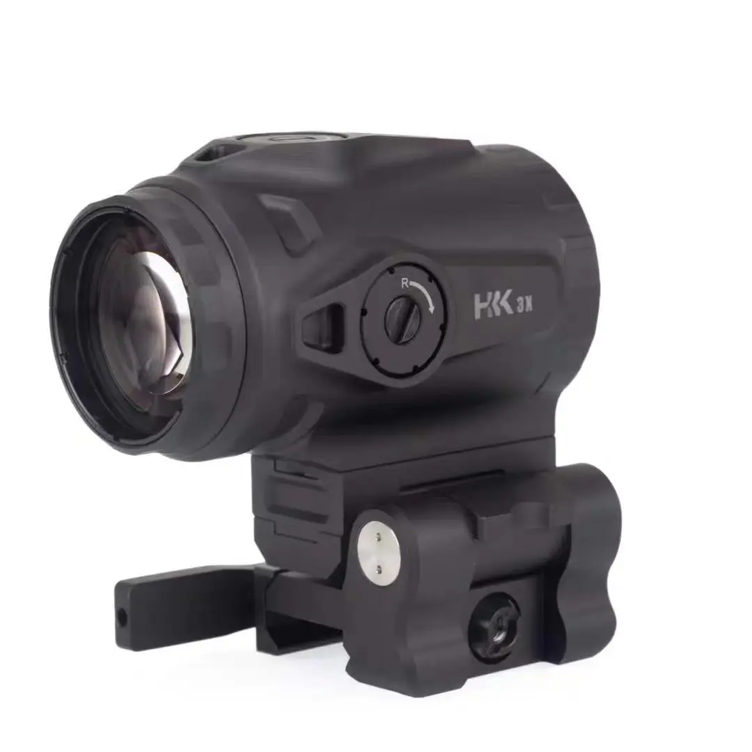 

HKK 3X Magnifier Scope Sight Riflescope with 20mm Picatinny Rail Quick Detachable QD Mount for A02 PRO Holographic