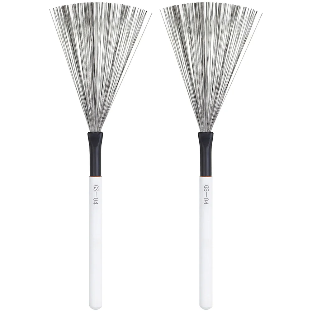 

Drum Brush for Kids Roller with Wooden Handle Maple High-carbon Steel Percussion Instrument