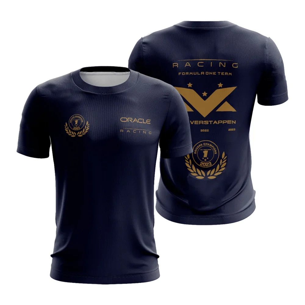 Summer Hot Selling F1 Racing T-shirt, Daily Formula Training Team Uniform, Comfortable Sweat Wicking Short Sleeved Top