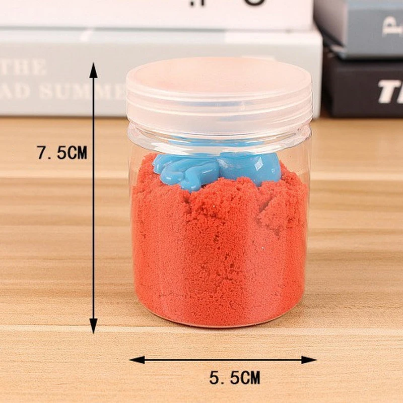 1Bottle Space Sand With Tools Cotton Colored Sand Toys For Children Anti Stress Toy DIY Sand Handmade Puzzle Toys Rubber Clay