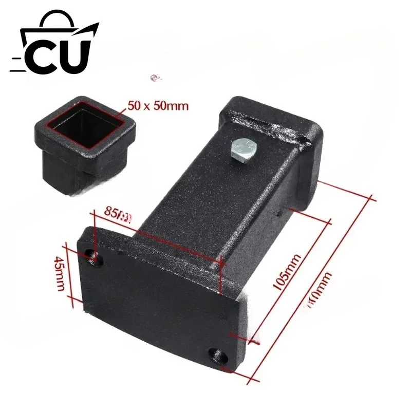 2 Inch Towbar Tongue Ball Mount With Towball And Hitch Pin RV Parts Car Camper Accessories Caravan Components