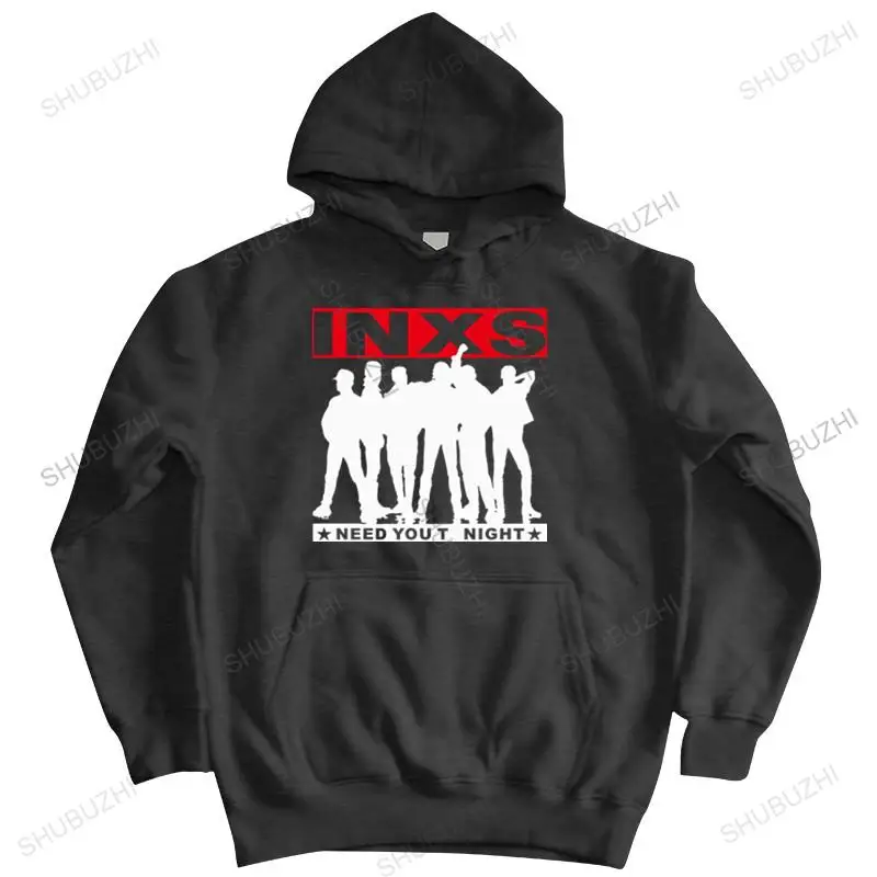 brand men autumn hoodie INXS NEED YOU TONIGHT SINGLE KICK MICHAEL HUTCHENSE ROCK BAND male Sportswear hoodies warm coat