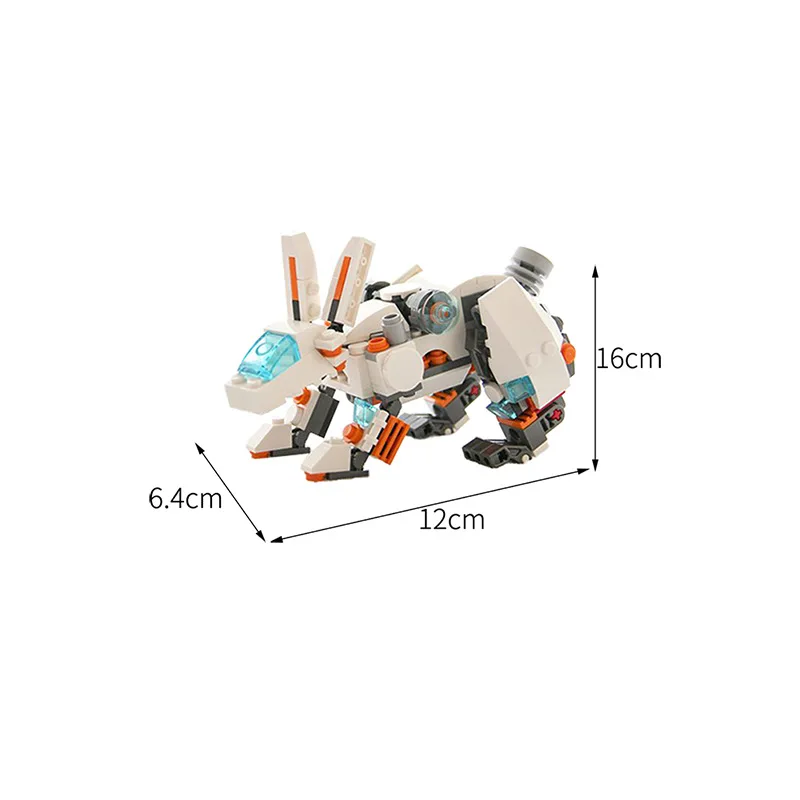 MOC Mecha Series Rabbit Robots MOC-5722 Building Block modello fai da te educazione Puzzle Collection esperti giocattoli in mattoni natale per regali